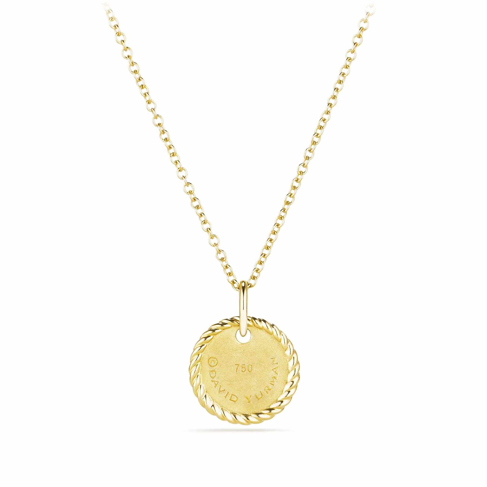 "G" Pendant with Diamonds in Gold on Chain