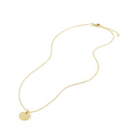 "G" Pendant with Diamonds in Gold on Chain