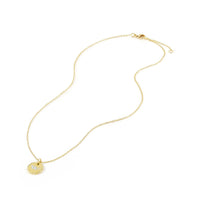 "W" Pendant with Diamonds in Gold on Chain