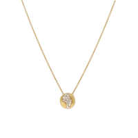 Africa 18K Yellow Gold Diamond Pendant
