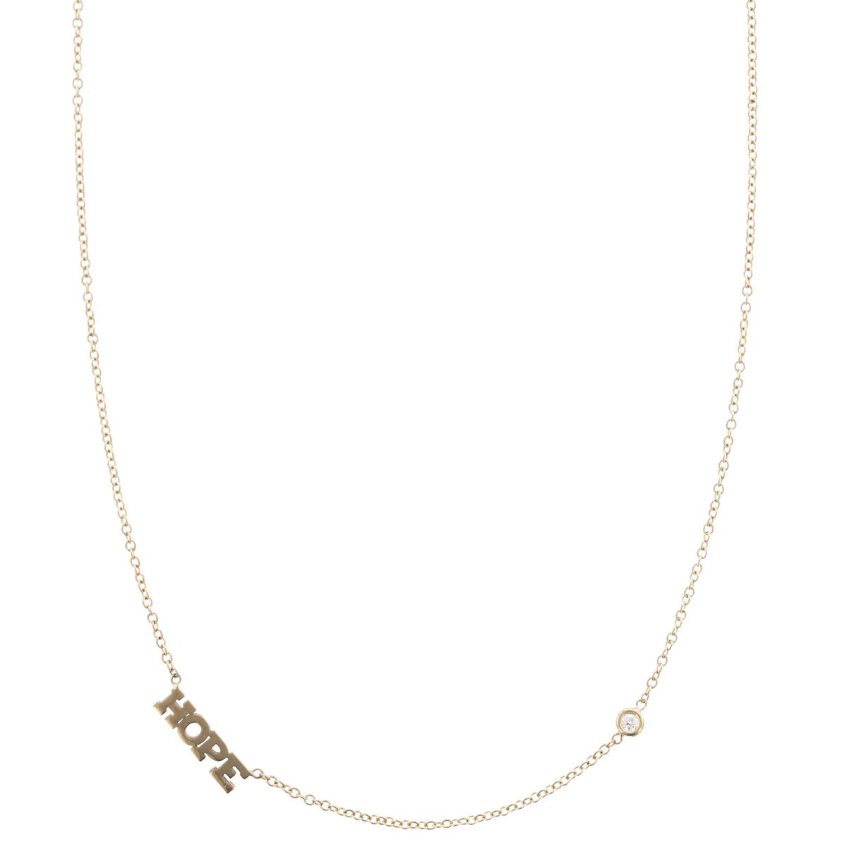 14K Yellow Gold Initial Pendant