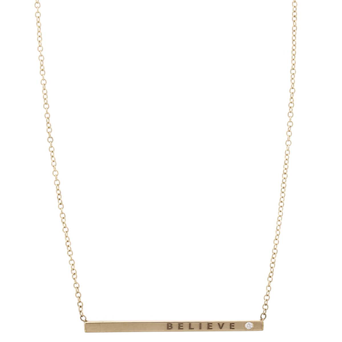 14K Yellow Gold Personalized Pendant
