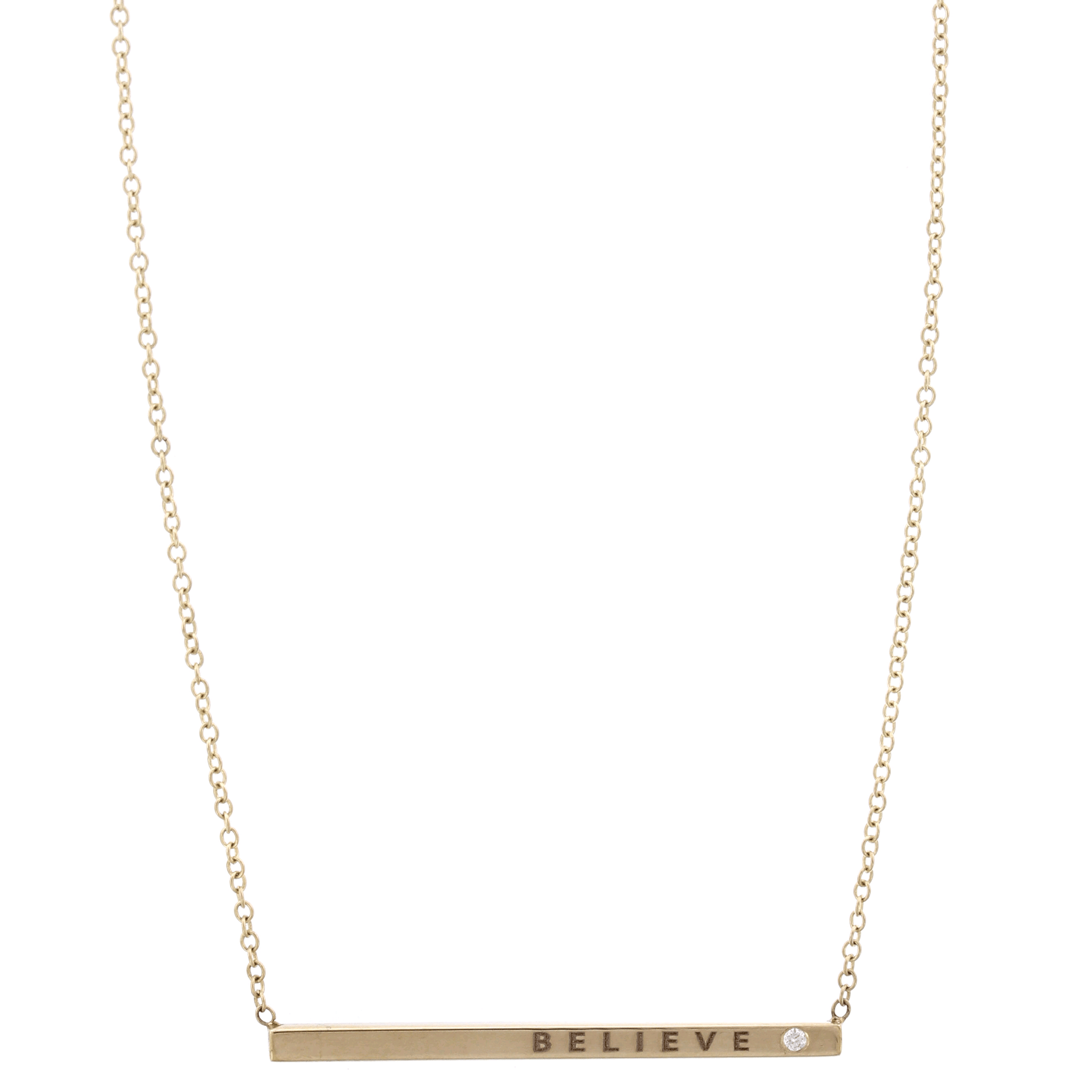 14K Yellow Gold Personalized Pendant
