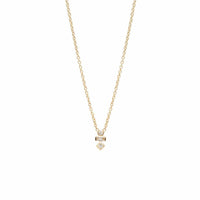 14K Yellow Gold Diamond Pendant
