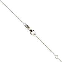 14K White Gold 3 Stone Graduated Diamond Pendant