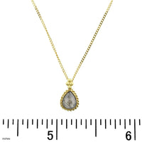 Amali 18K Yellow Gold Rose Cut Pear Shaped Diamond Pendant