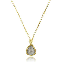 Amali 18K Yellow Gold Rose Cut Pear Shaped Diamond Pendant