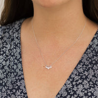 14K White Gold Multi Marquise Diamond Necklace
