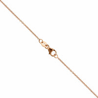 14K Rose Gold 3 Stone Graduated Diamond Pendant