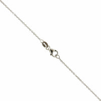 14K White Gold 3 Stone Cluster Diamond Pendant