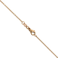 18K Rose Gold Pear Shape Pave Diamond Necklace