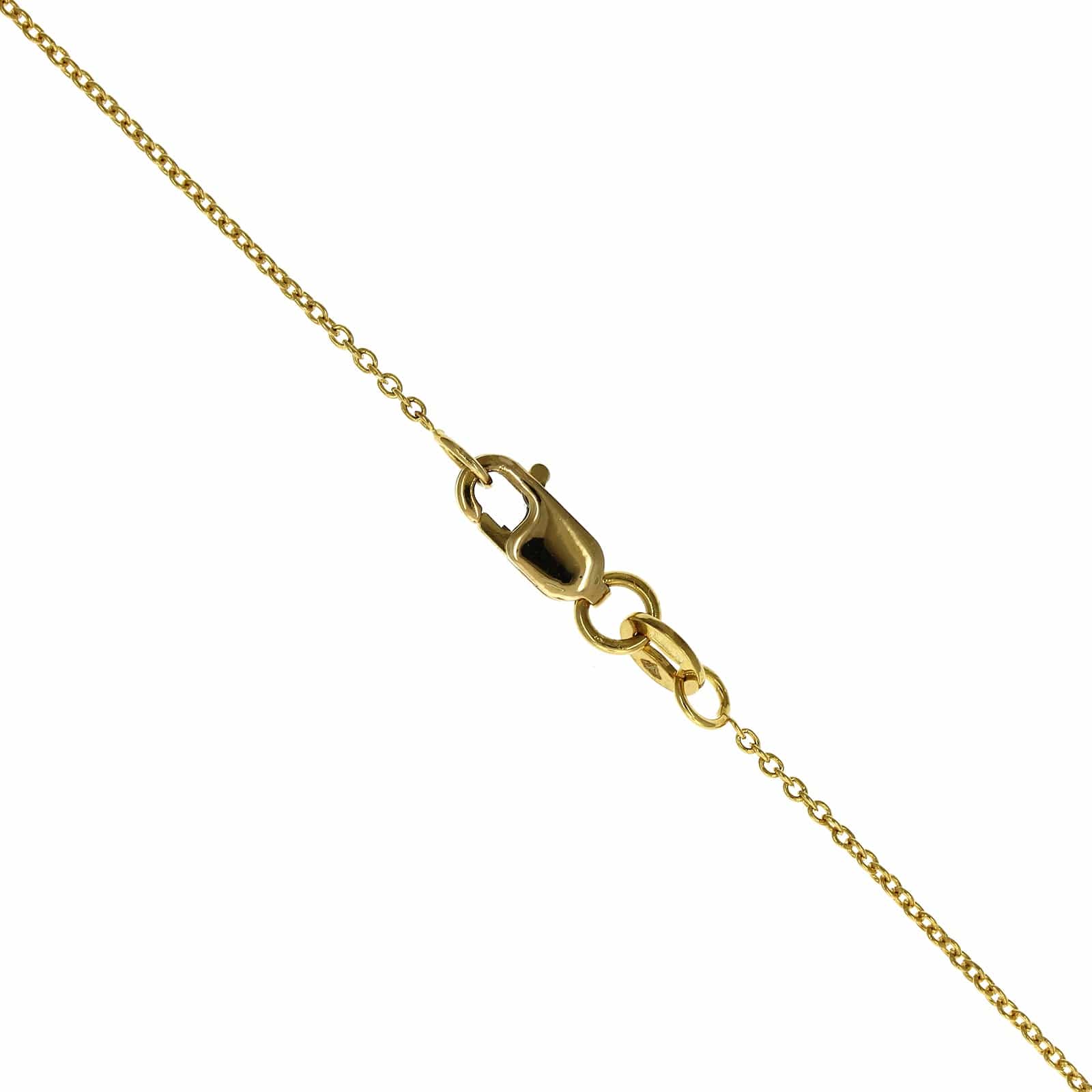 Roberto Coin 18K Yellow Gold "C" Initial Diamond Necklace