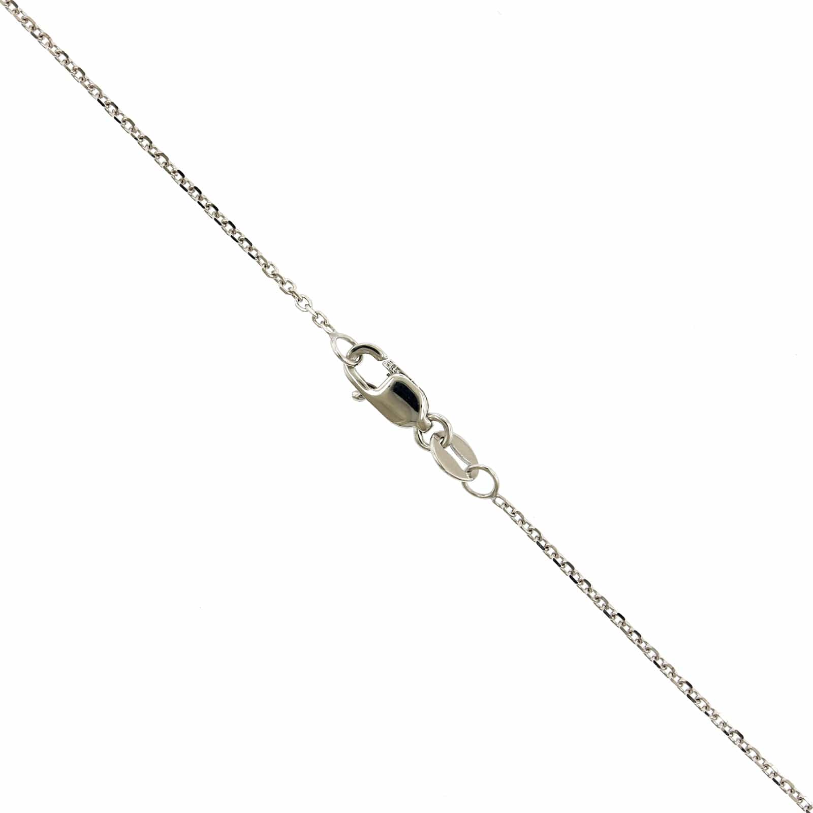 14K White Gold Pave Diamond Hamsa Pendant