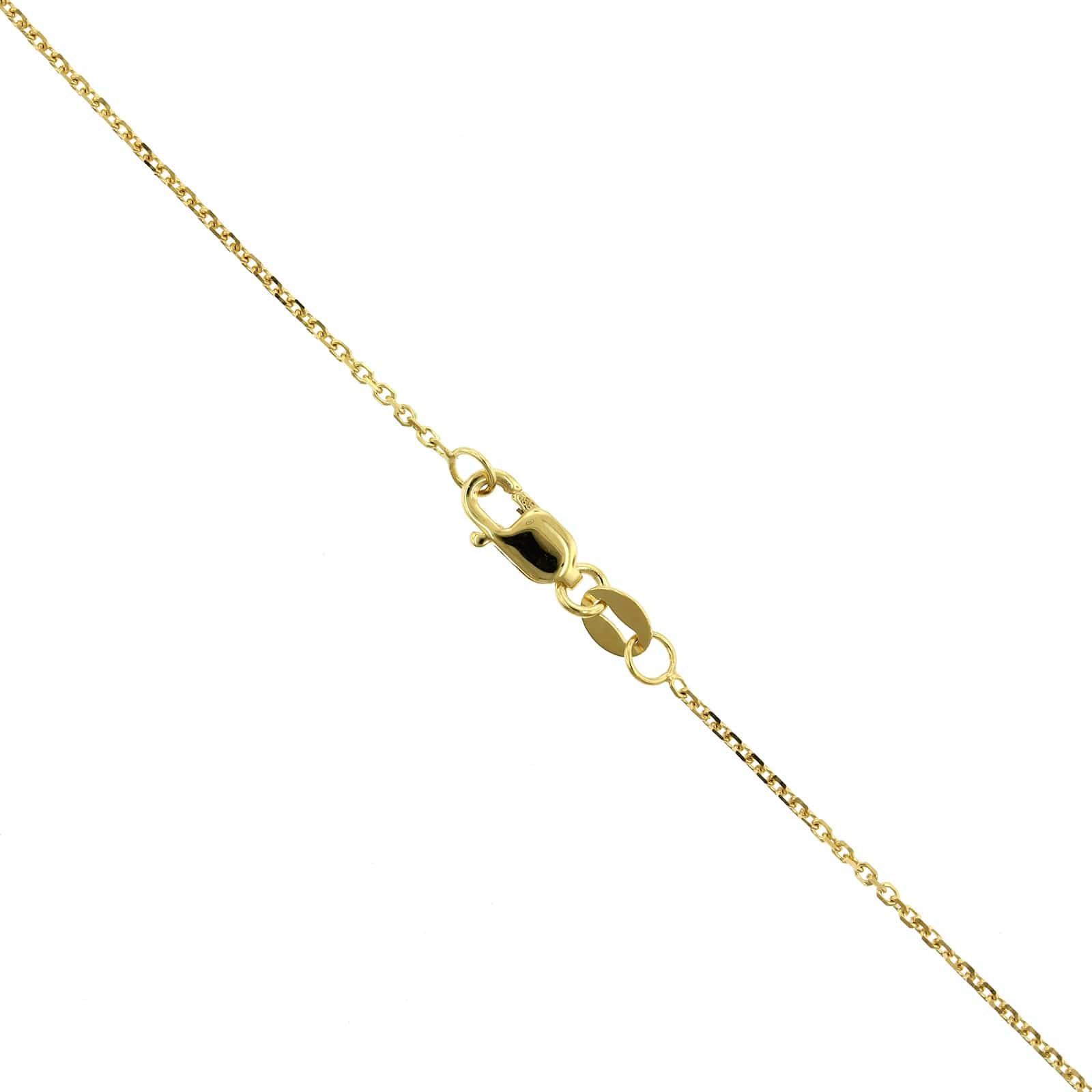 14K Tri-Color Twist Circle Diamond Necklace