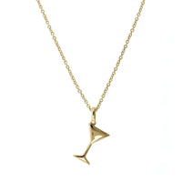 14K Yellow Gold Martini Diamond Necklace, 14k yellow gold, Long's Jewelers