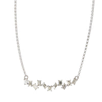14K White Gold Zigzag Baguette Diamond Necklace, 14k white gold, Long's Jewelers