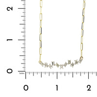 14K Yellow Gold Zigzag Baguette Diamond Necklace, 14k yellow gold, Long's Jewelers