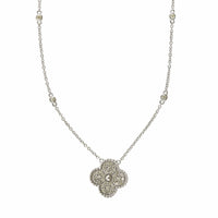 14K Yellow Gold Diamond by the Yard Diamond Quad Necklace, 14k yellow gold, Long's Jewelers