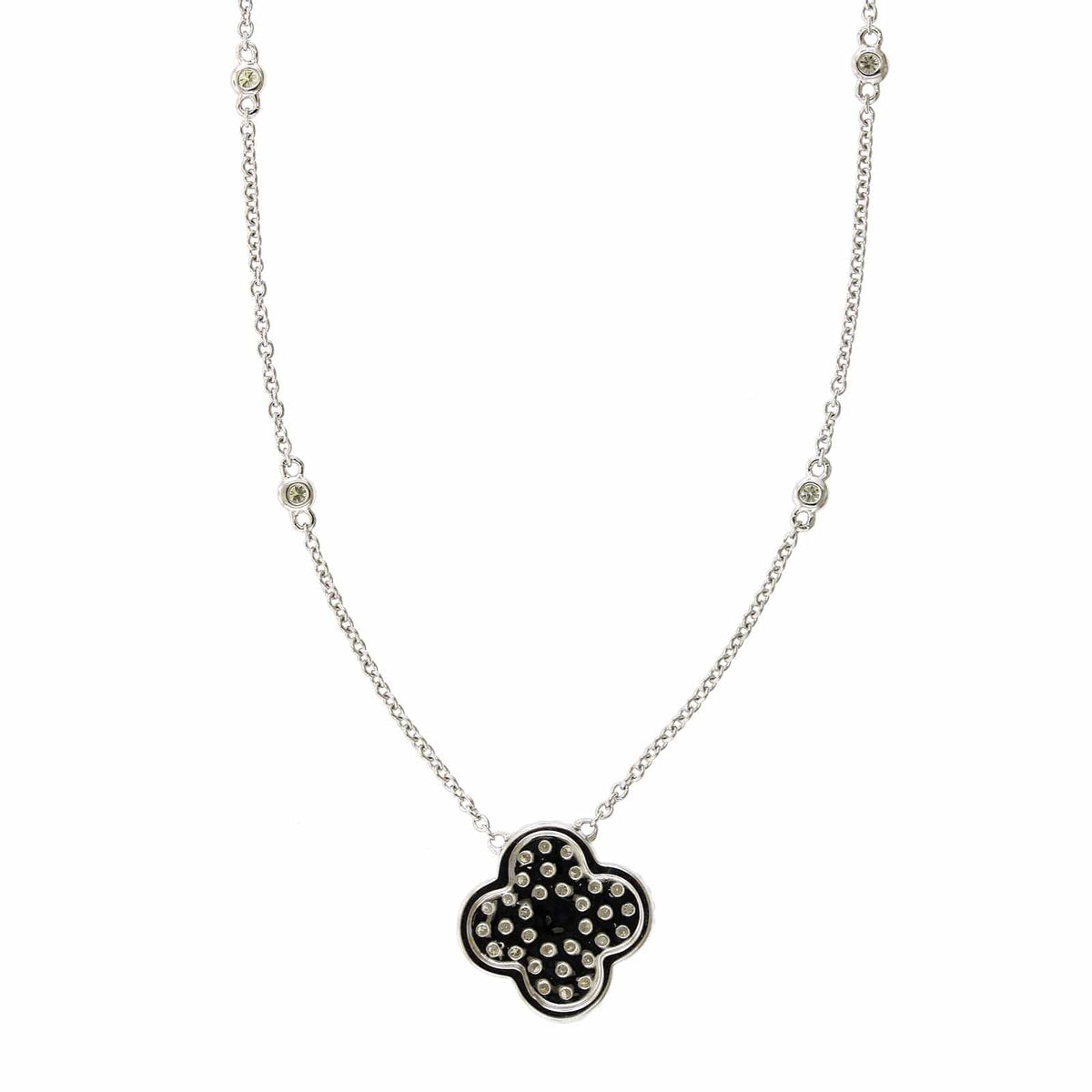14K Yellow Gold Diamond by the Yard Diamond Quad Necklace, 14k yellow gold, Long's Jewelers