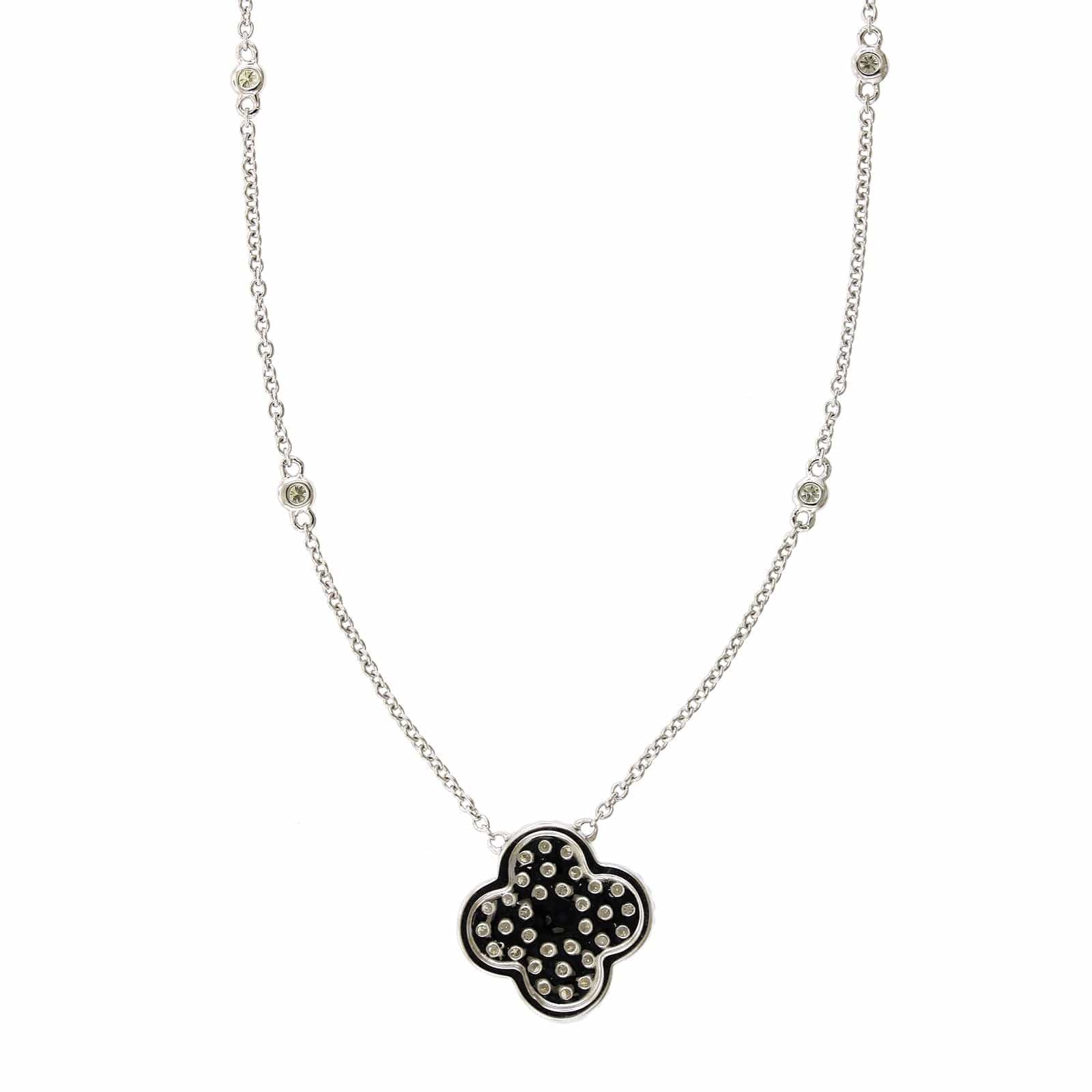 14K Yellow Gold Diamond by the Yard Diamond Quad Necklace, 14k yellow gold, Long's Jewelers