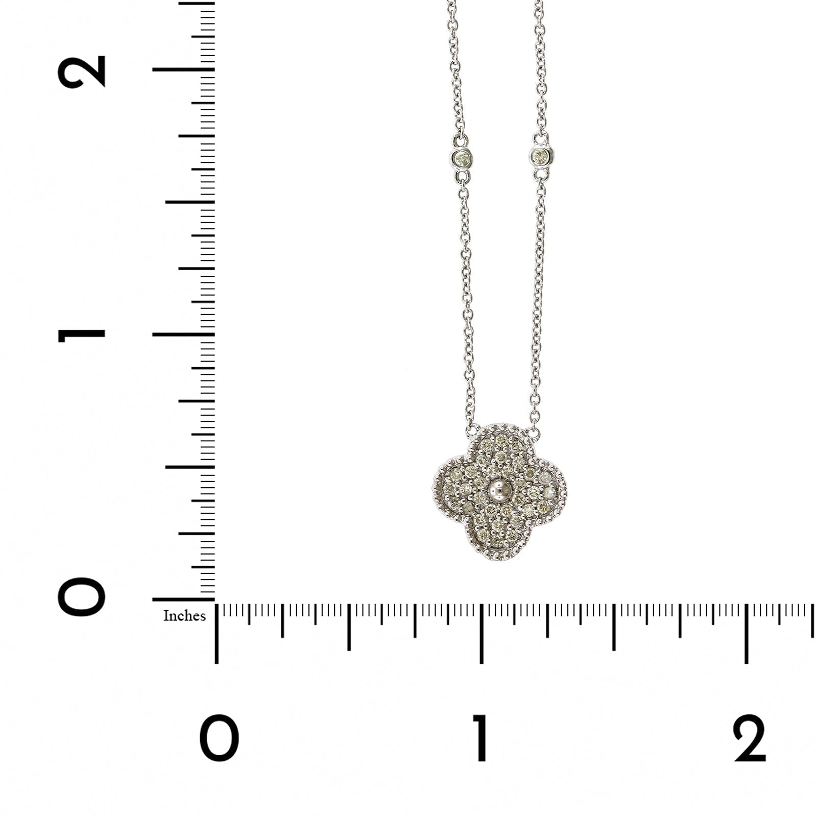 14K Yellow Gold Diamond by the Yard Diamond Quad Necklace, 14k yellow gold, Long's Jewelers