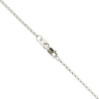 14K White Gold Round and Baguette Diamond Circle Necklace, 14k white gold, Long's Jewelers