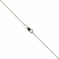 14K White Gold Dog Tag Diamond Necklace, 14k white gold, Long's Jewelers
