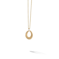 Lucia 18K Yellow Gold Open Oval Diamond Pendant, yellow gold, Long's Jewelers