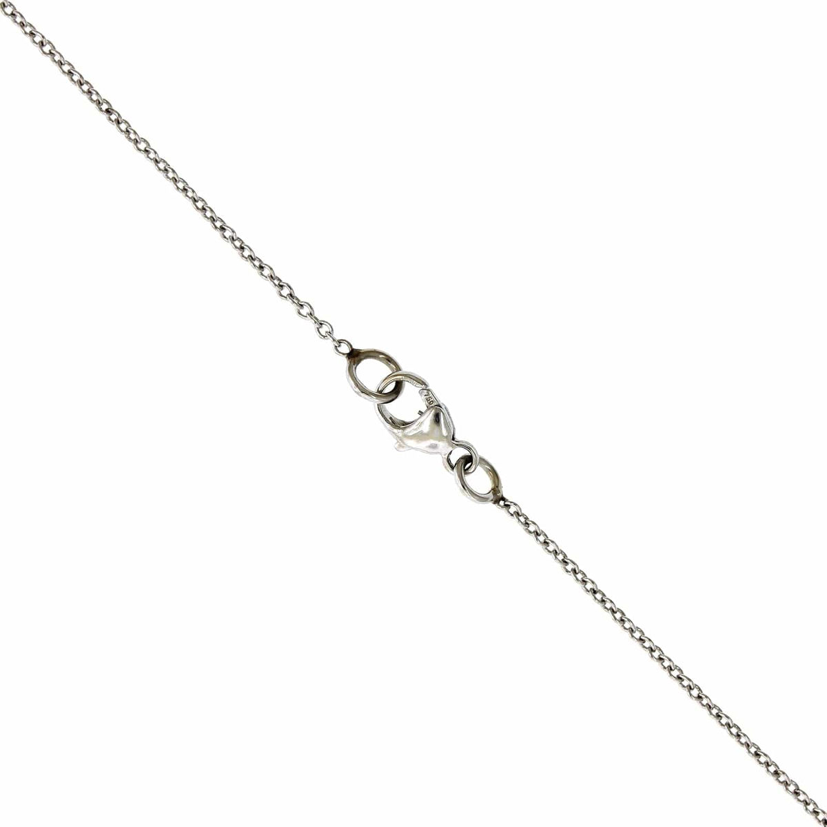 18K White Gold Diamond Clover Pendant, 18k white gold, Long's Jewelers