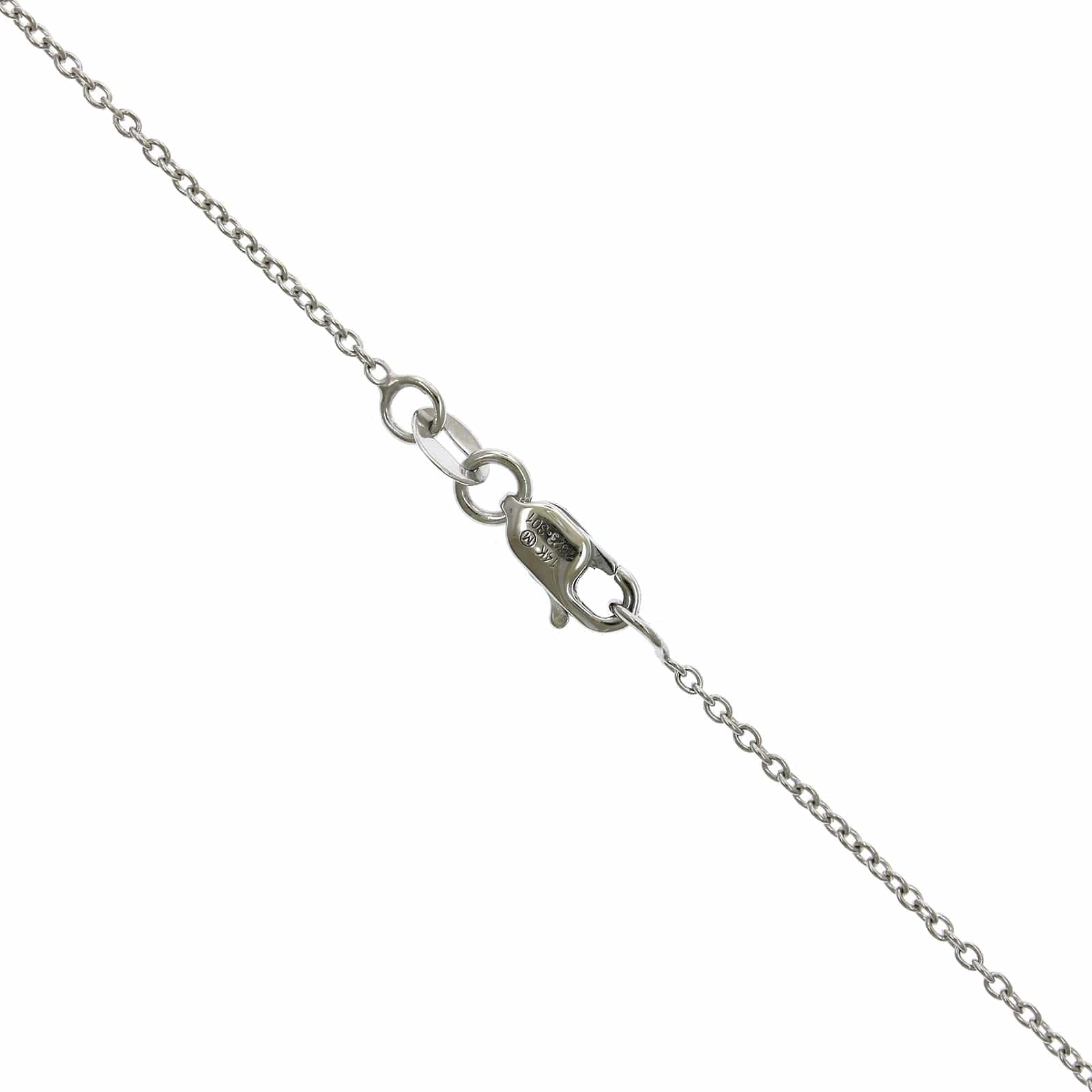 14K White Gold Diamond Hamsa Pendant, 14k white gold, Long's Jewelers