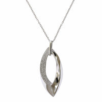 Pave Diamond Drop Pendant
