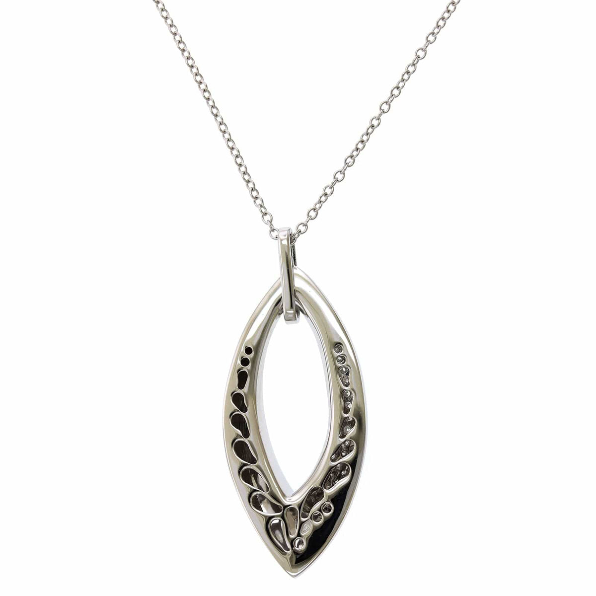 Pave Diamond Drop Pendant
