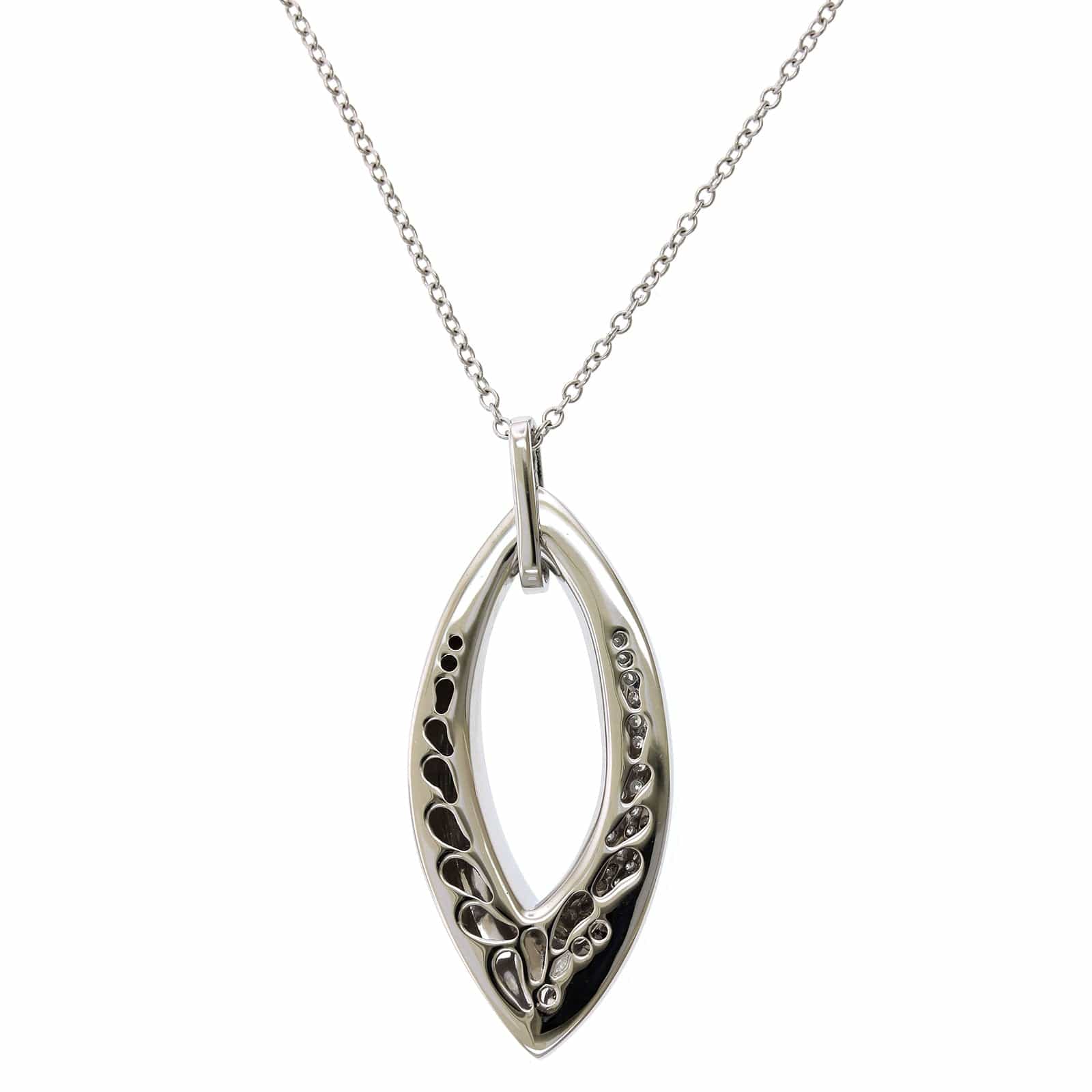 Pave Diamond Drop Pendant