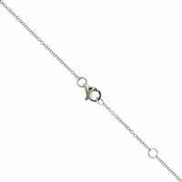 14K White Gold Diamond Infinity Necklace