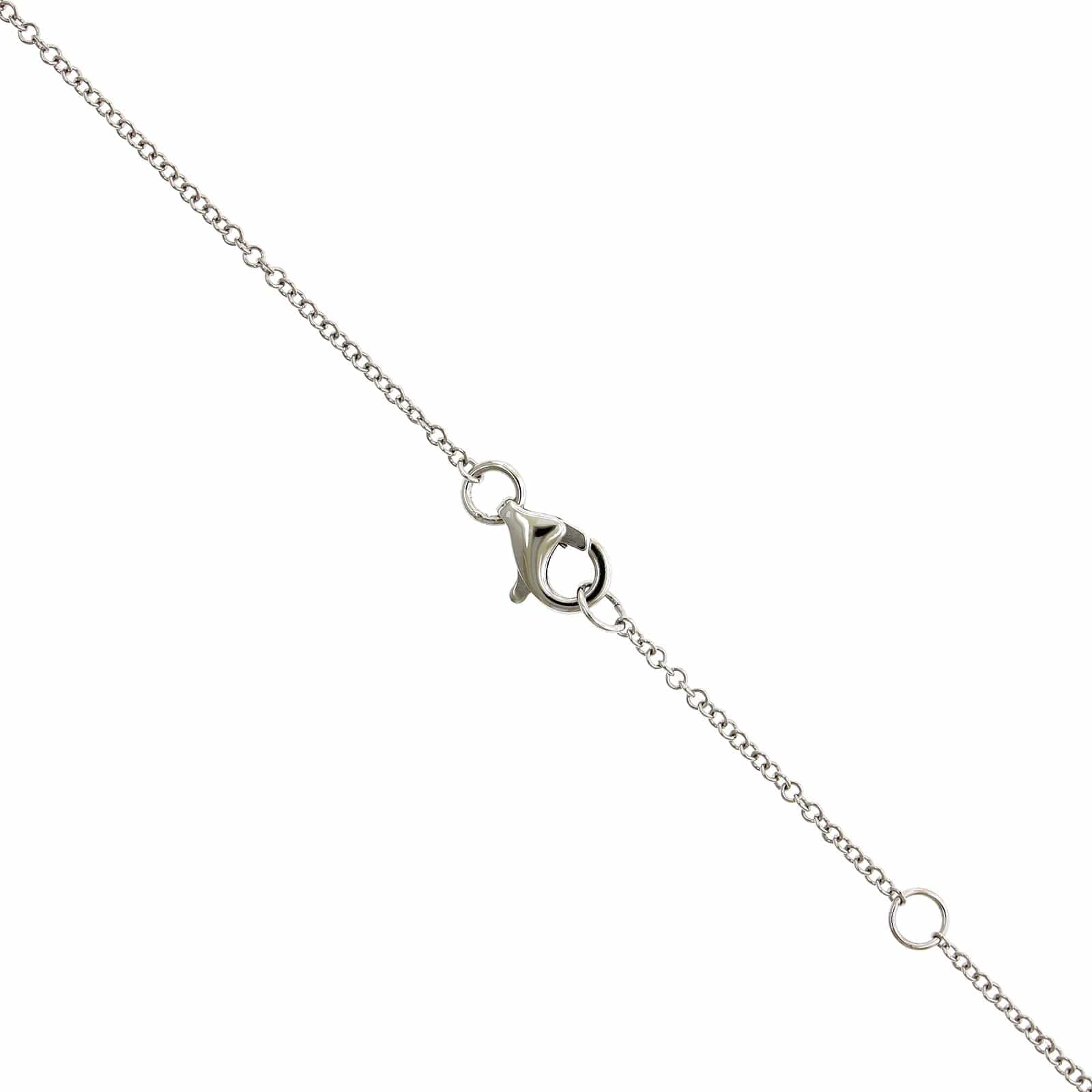 14K White Gold Diamond Infinity Necklace