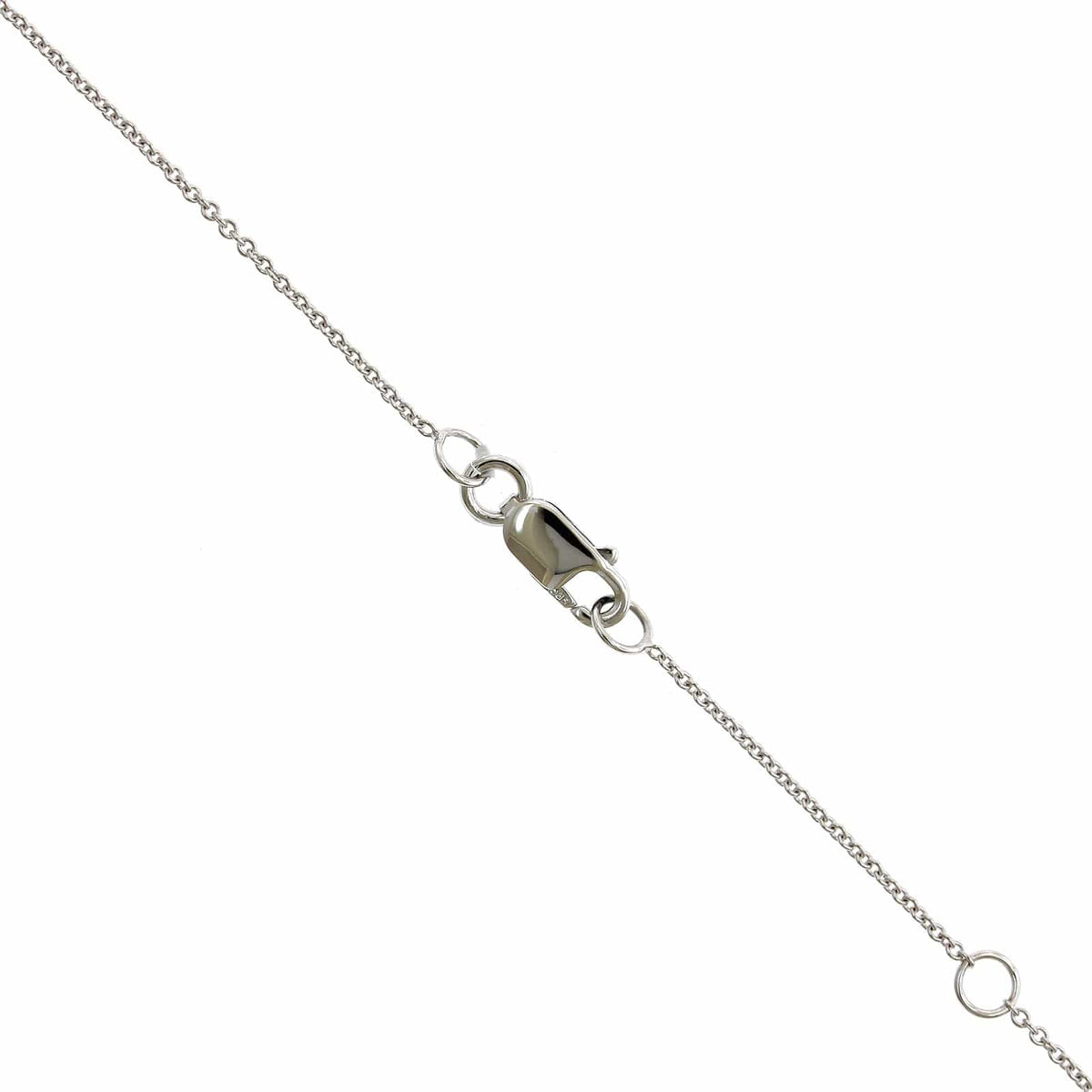 14K White Gold Double Diamond Halo Pendant