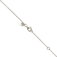 18K White Gold Diamond Circle Necklace