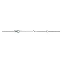 18K White Gold 2 Stone Bezel Set Diamond Pendant, 18k white gold, Long's Jewelers