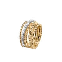 Ring with Diamonds in 18K Gold