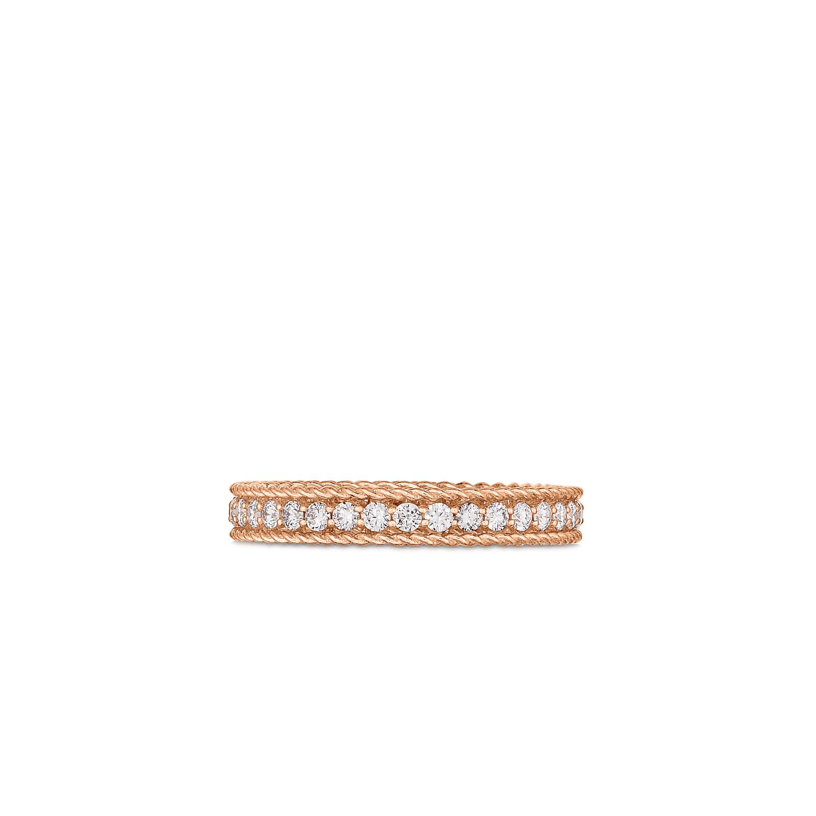 18K Rose Gold Symphony Diamond Ring