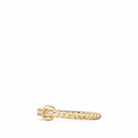 Petite Pavé Ring with Diamonds in 18K Gold