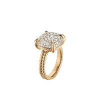 Chatelaine® Ring with Diamonds in 18K Yellow Gold