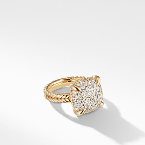 Chatelaine® Ring with Diamonds in 18K Yellow Gold