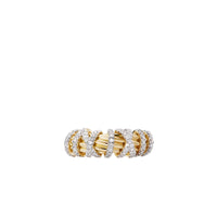 Helena Small Ring with 18K Yellow Gold and Diamonds