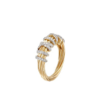 Helena Small Ring with 18K Yellow Gold and Diamonds