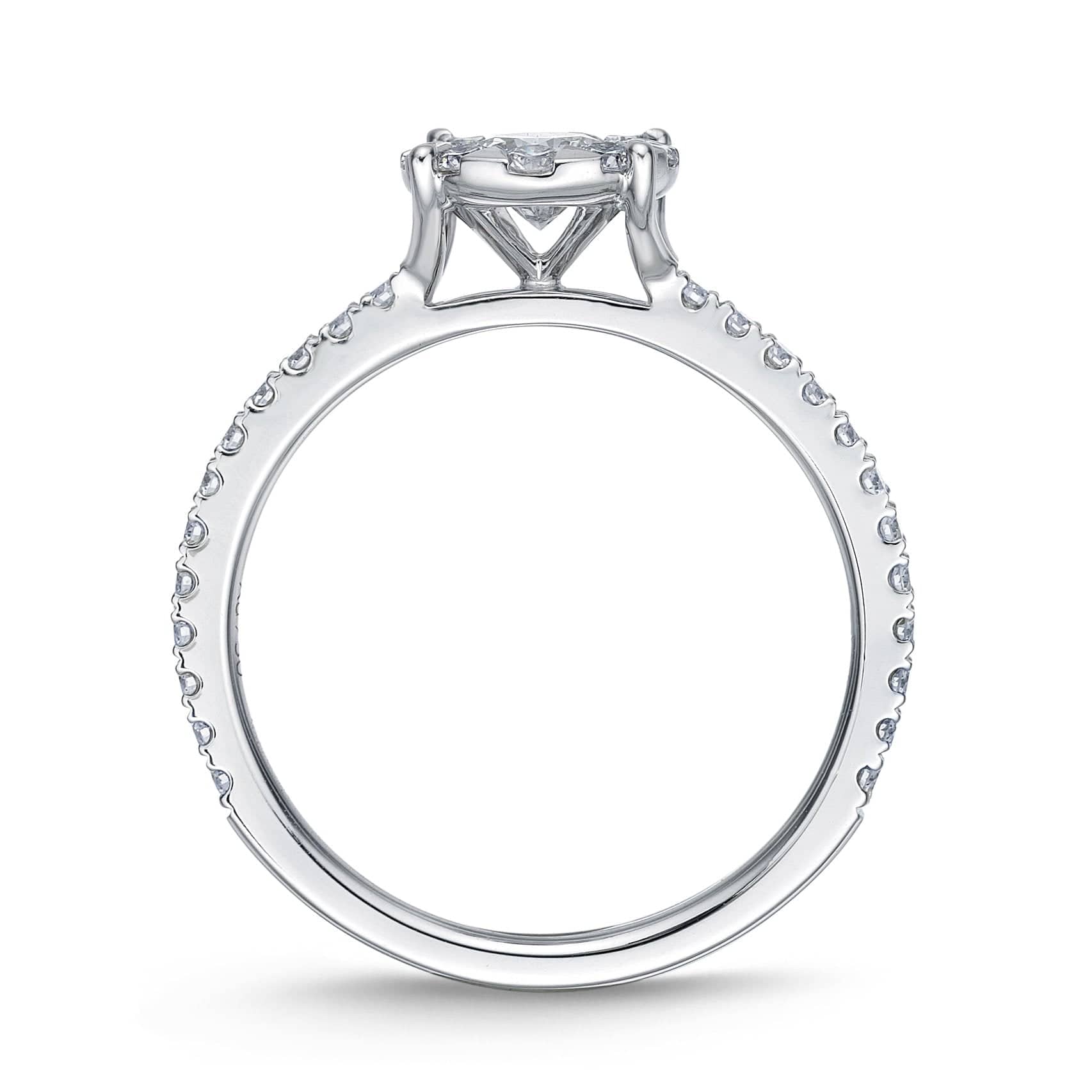 18K White Gold Diamond Bouquet Ring