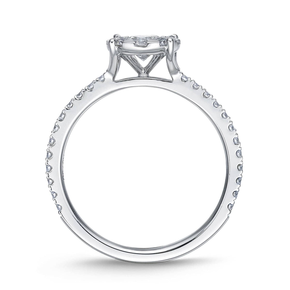 18K White Gold Diamond Bouquet Ring