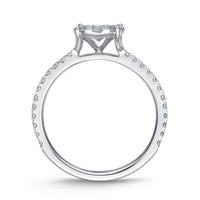 18K White Gold Diamond Bouquet Ring