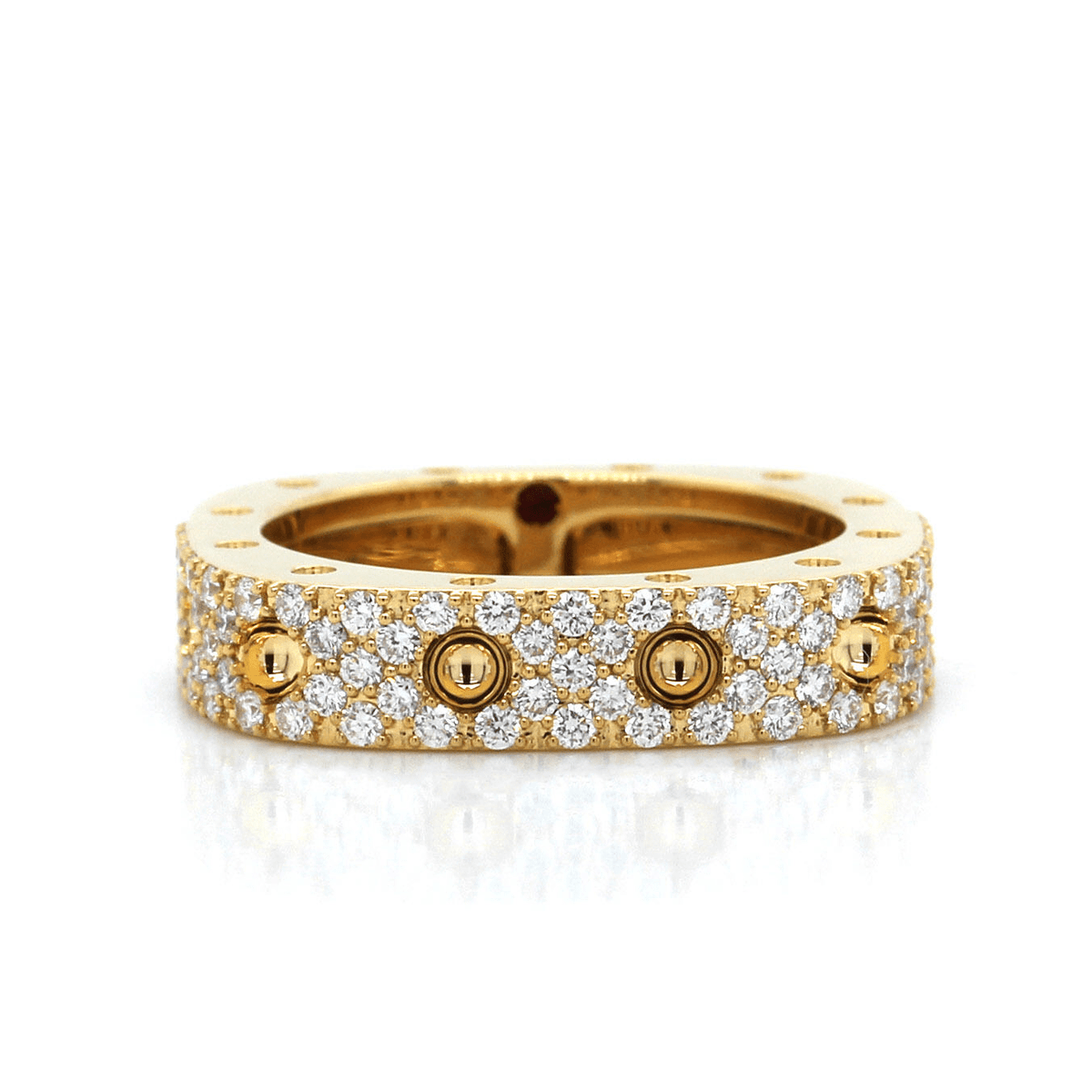 18K Yellow Gold Pois Mois Diamond Ring