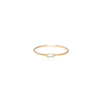 14K Yellow Gold Diamond Baquette Ring